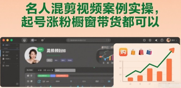 名人混剪视频案例实操，起号涨粉橱窗带货都可以