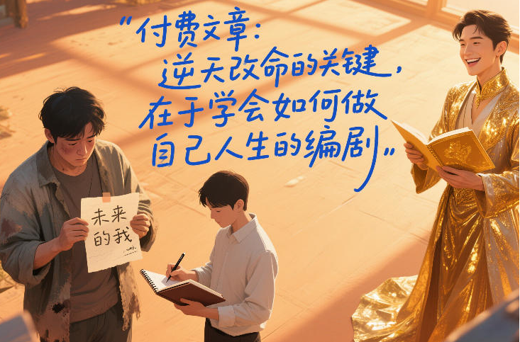 付费文章：逆天改命的关键，在于学会如何做自己人生的编剧