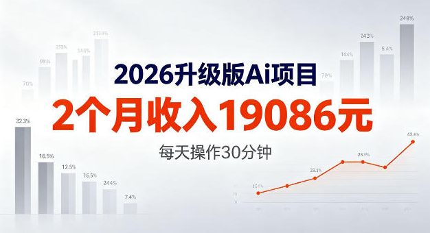 图片[1]-2026升级版Ai任务，2个月收入19086米，熟练后每天操作30分钟！【揭秘】