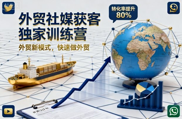 图片[1]-外贸社媒获客独家训练营，外贸新模式，快速做外贸（更新26年5月）
