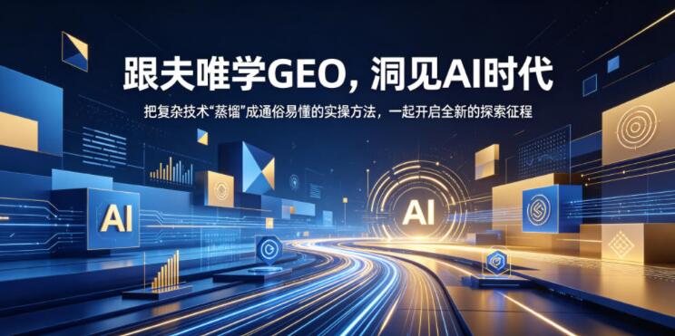 图片[1]-跟夫唯学GEO，洞见AI时代，把复杂技术“蒸馏”成通俗易懂的实操方法，一起开启全新的探索征程