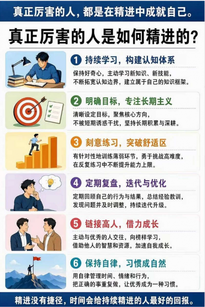 真正厉害的人 都是在精进中成就自己