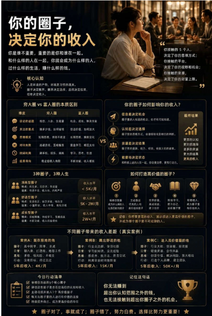 你的圈子 决定你的收入