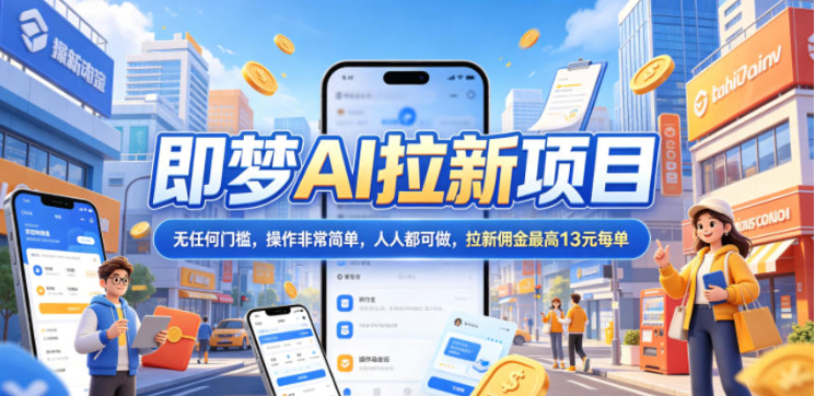 图片[1]-2026年即梦AI拉新项目最新玩法，无任何门槛，操作非常简单，人人都可做，拉新佣金最高13米每单（更新6月）