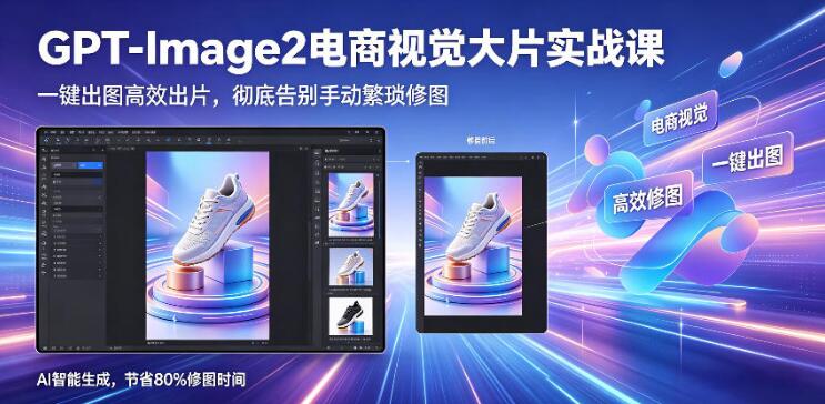 图片[1]-GPT-Image2电商视觉大片实战课，一键出图高效出片，彻底告别手动繁琐修图（更新）
