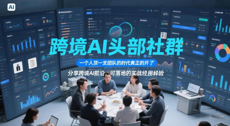 跨境AI头部社群，一个人顶一支团队的时代真正的开始了，分享跨境AI前沿，可落地的实战经验（更新5月23日）-创业屋 - 分享优质创业项目、互联网项目资源、网赚项目