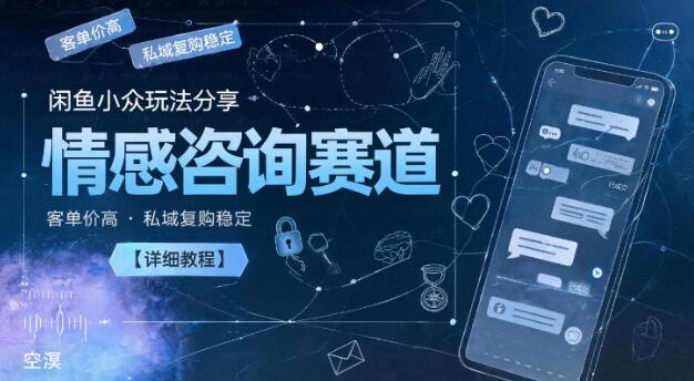闲鱼小众玩法分享,情感咨询赛道,客单价高,私域复购稳定【详细教程】-创业屋 - 分享优质创业项目、互联网项目资源、网赚项目