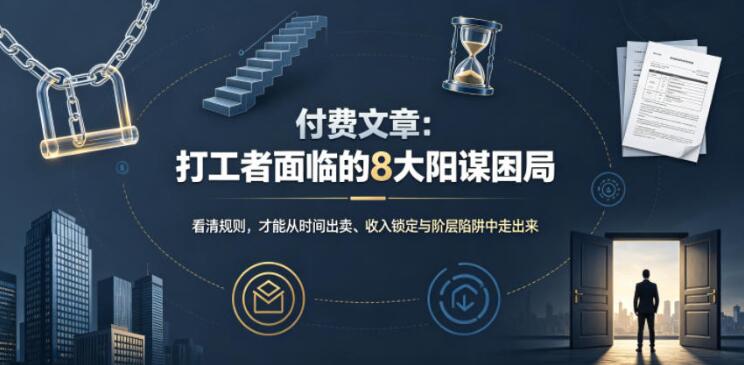 付费文章：打工者面临的8大阳谋困局
