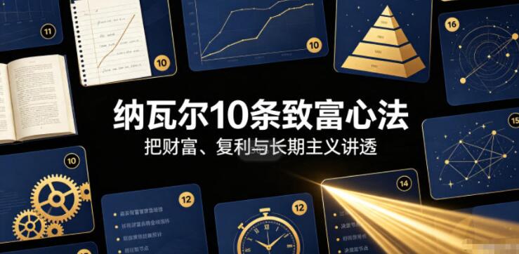 付费文章：纳瓦尔10条致富心法
