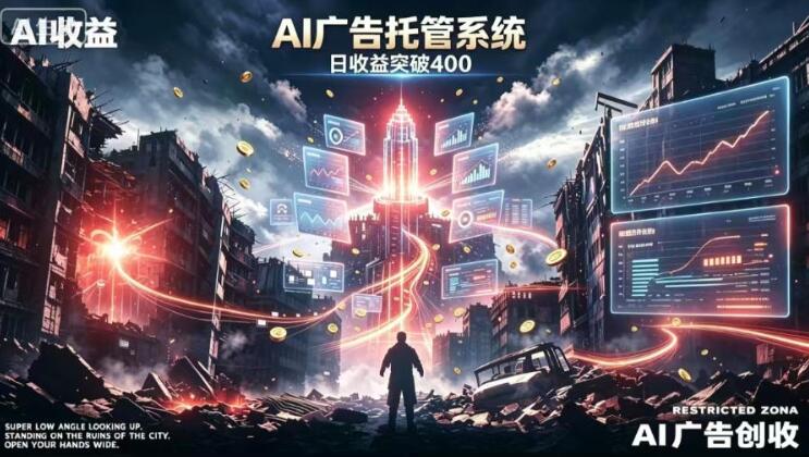 AI智能广告，全自动化运行，单日可达400+，小白新手0基础上手【揭秘】