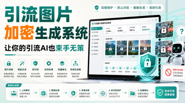 引流图片加密生成系统，让你的引流AI也束手无策